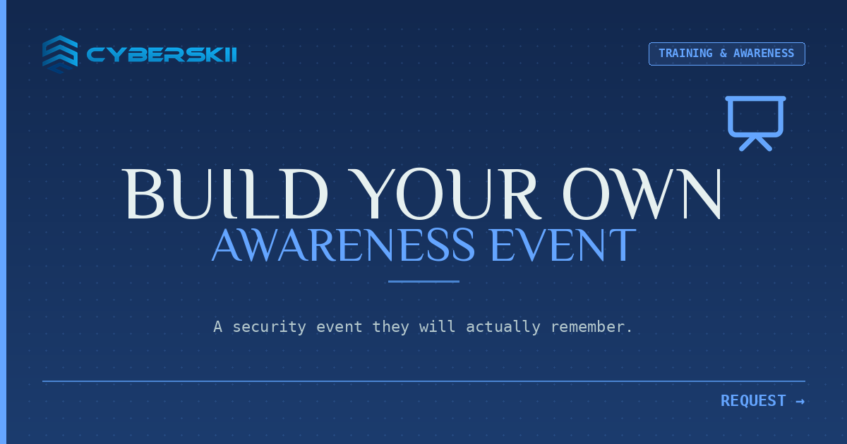 Build Your Own Awareness Event
