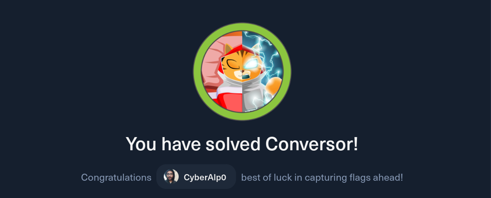 HTB Labs — Season 10— “Conversor” Machine Walkthrough | By: CyberAlp0