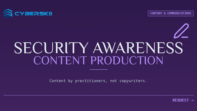 Security Awareness Content Production
