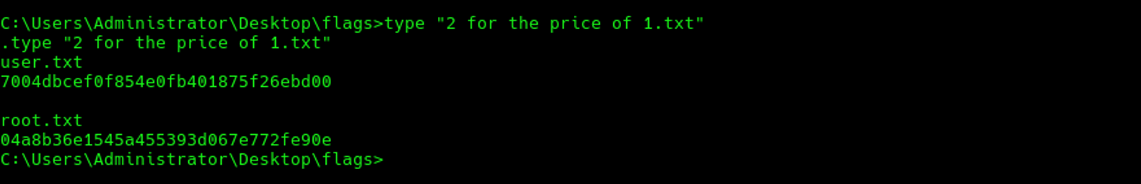 Getting the root and the user flag