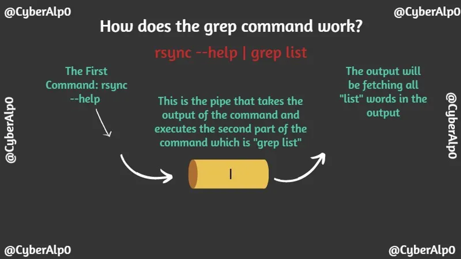 How does the grep command work?