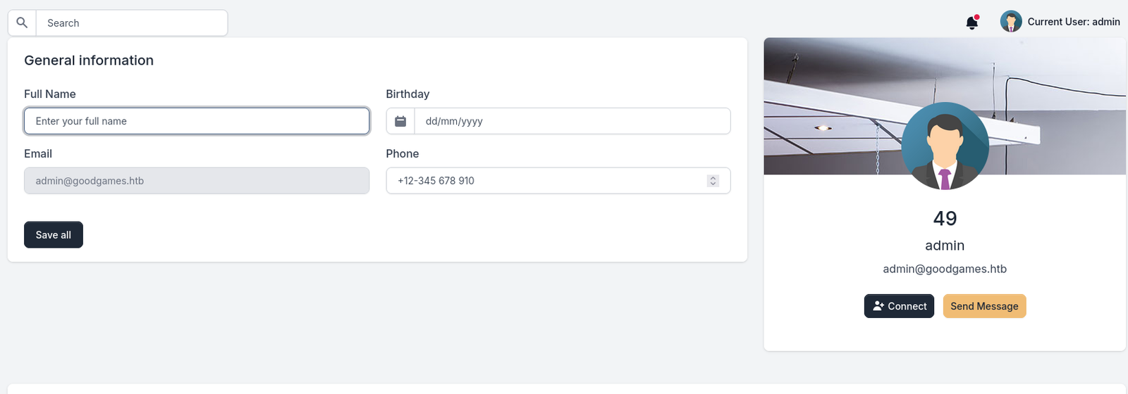 This proofs that the server is processing the value through a template engine.