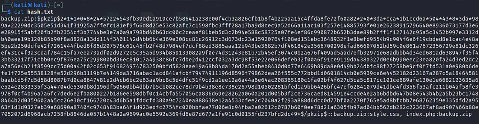 The hash file that can JTR Deal with.