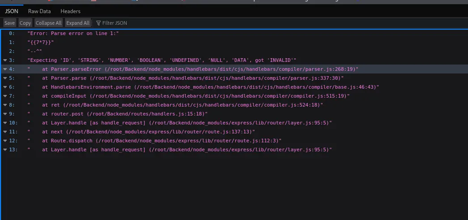 The web application is infected by SSTI vulenrability.