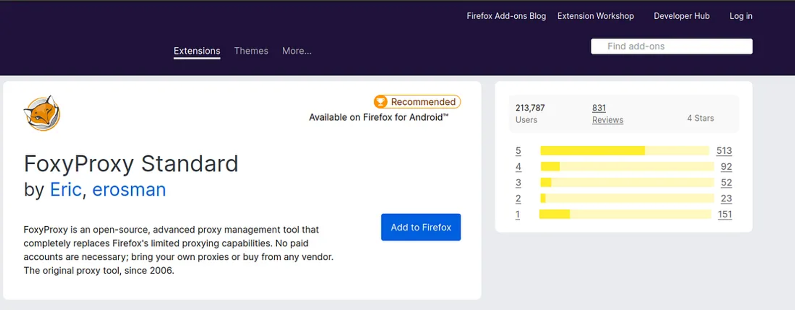 Adding the FoxyProxy plugin to the Firefox browser.