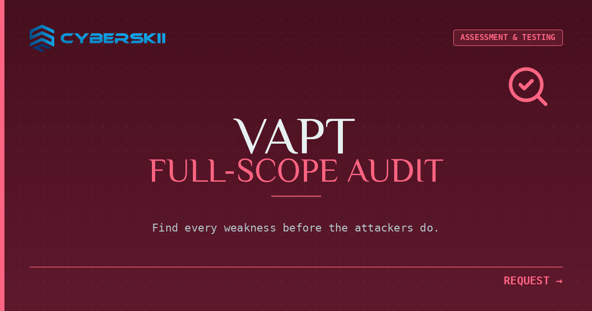 Vulnerability Assessment & Penetration Testing (VAPT)