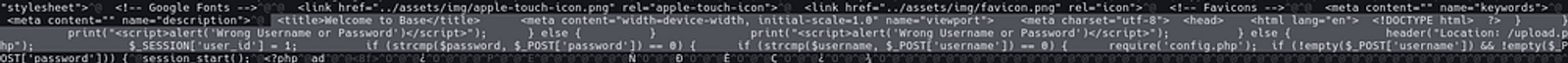 Finding the /upload.php page in the leaked configuration file.