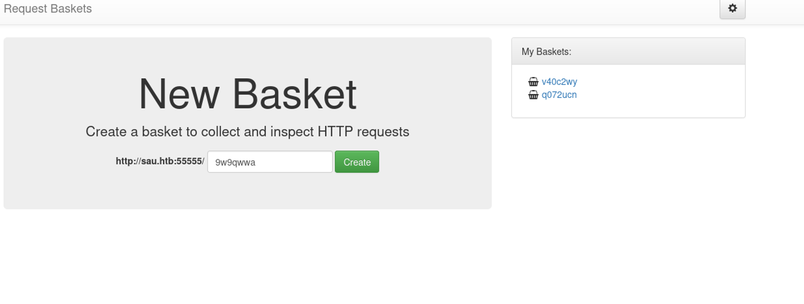 Create a new basket.