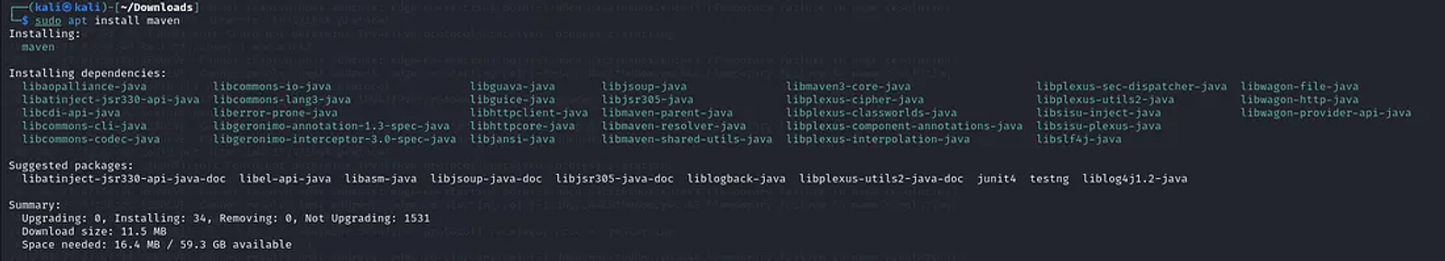 installing maven.