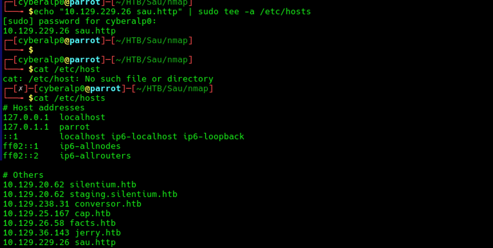 Configuring the local DNS to be able to login to the target machine through the web