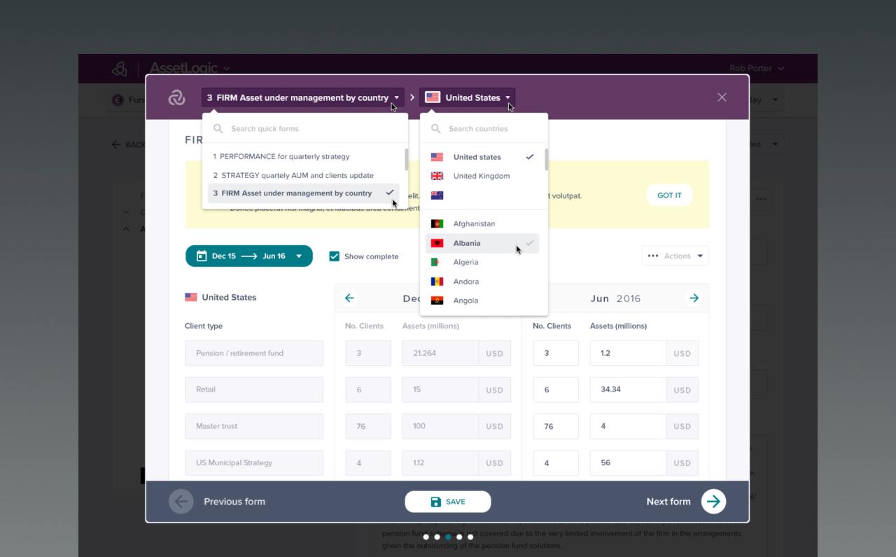 Asset Logic platform, optimised through qualitative UX research