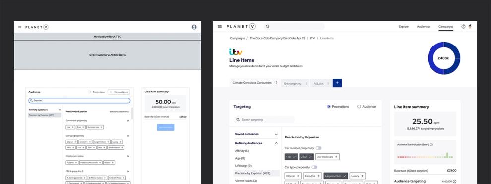 UI/UX Prototypes - Planet V