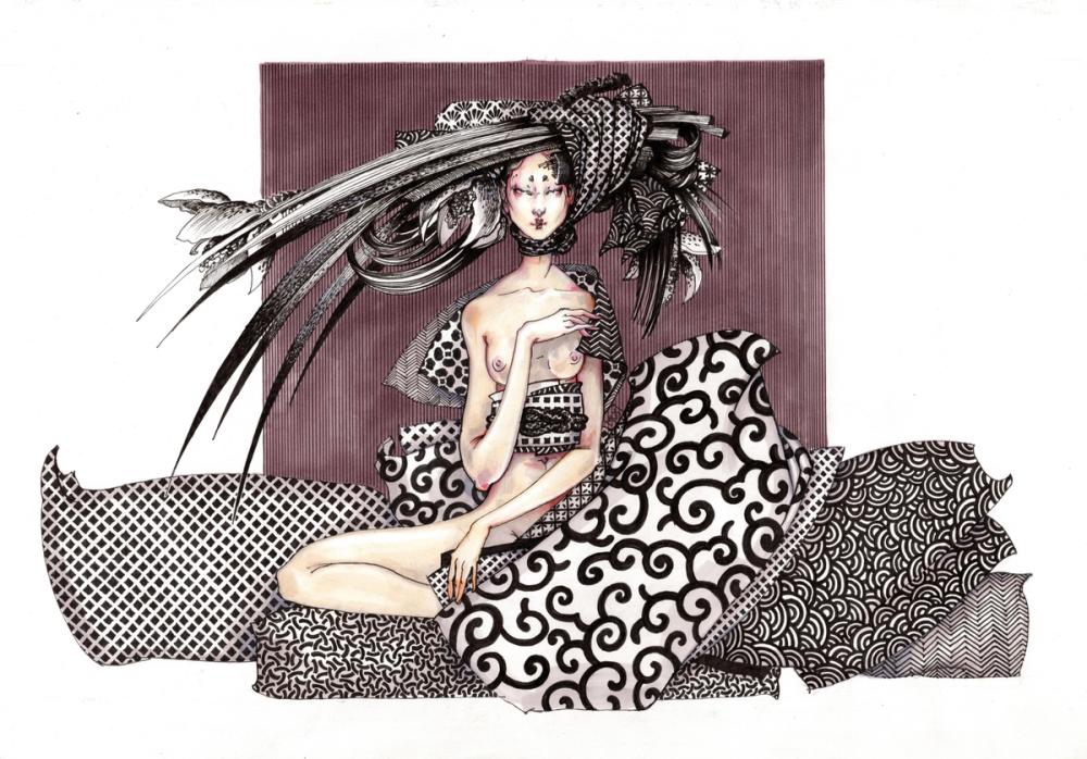 Geisha in Various Kimono