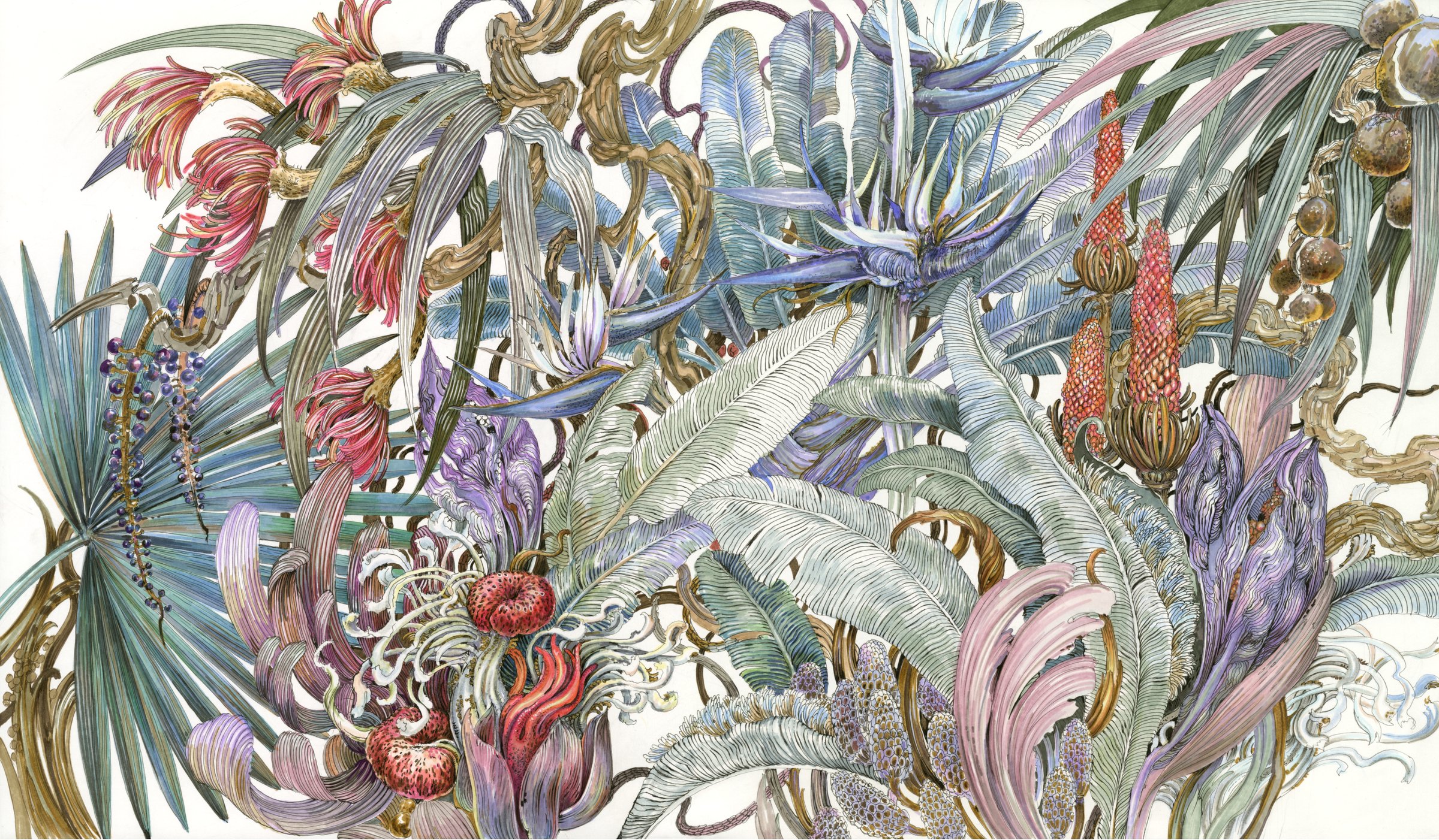 Painting of Bright Leaves