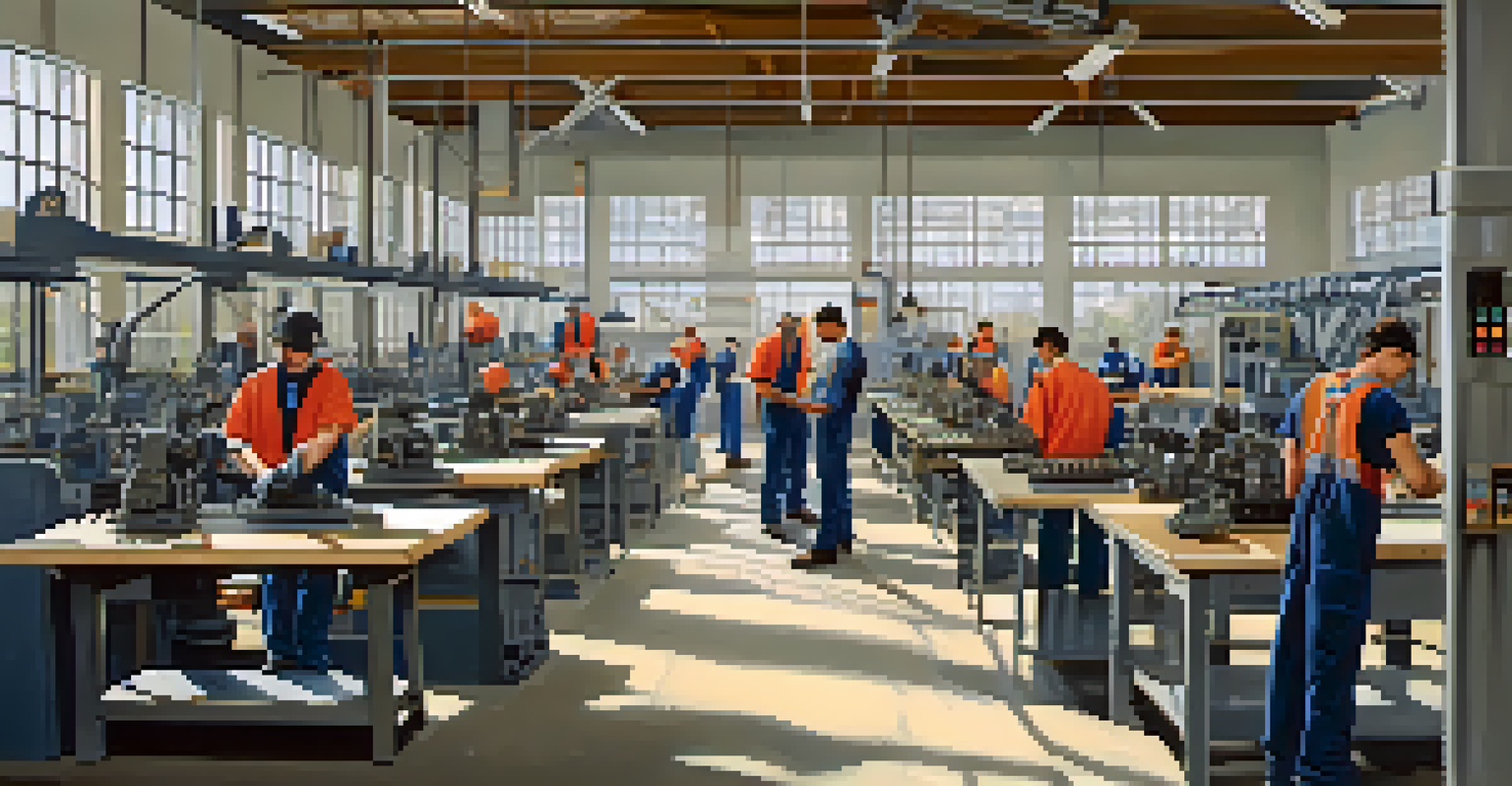 Students receiving vocational training in a modern educational facility in Detroit.