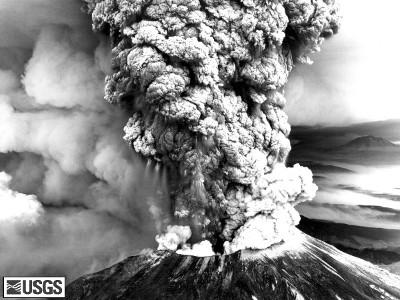 Plinian eruption of Mount St. Helens in 1980