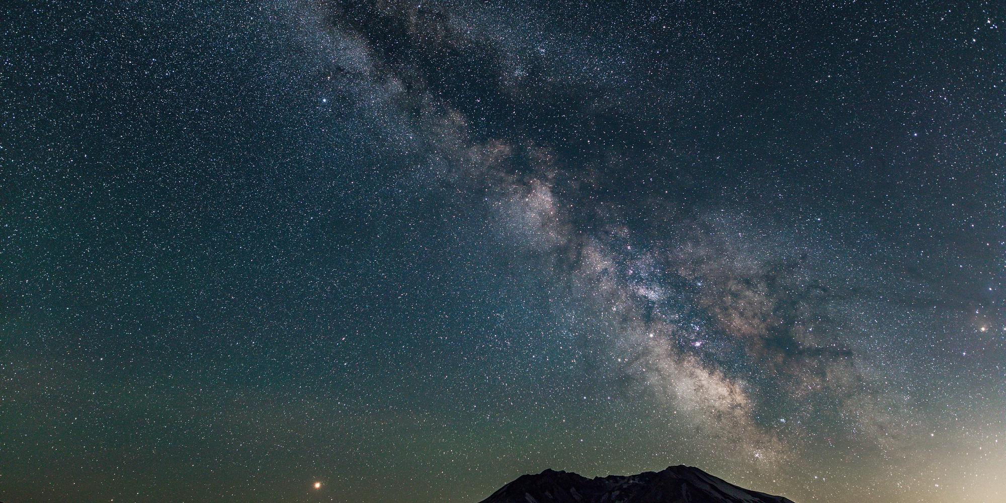 Milky Way over Mount St. Helens. Photo Credit: Juan Aguilera