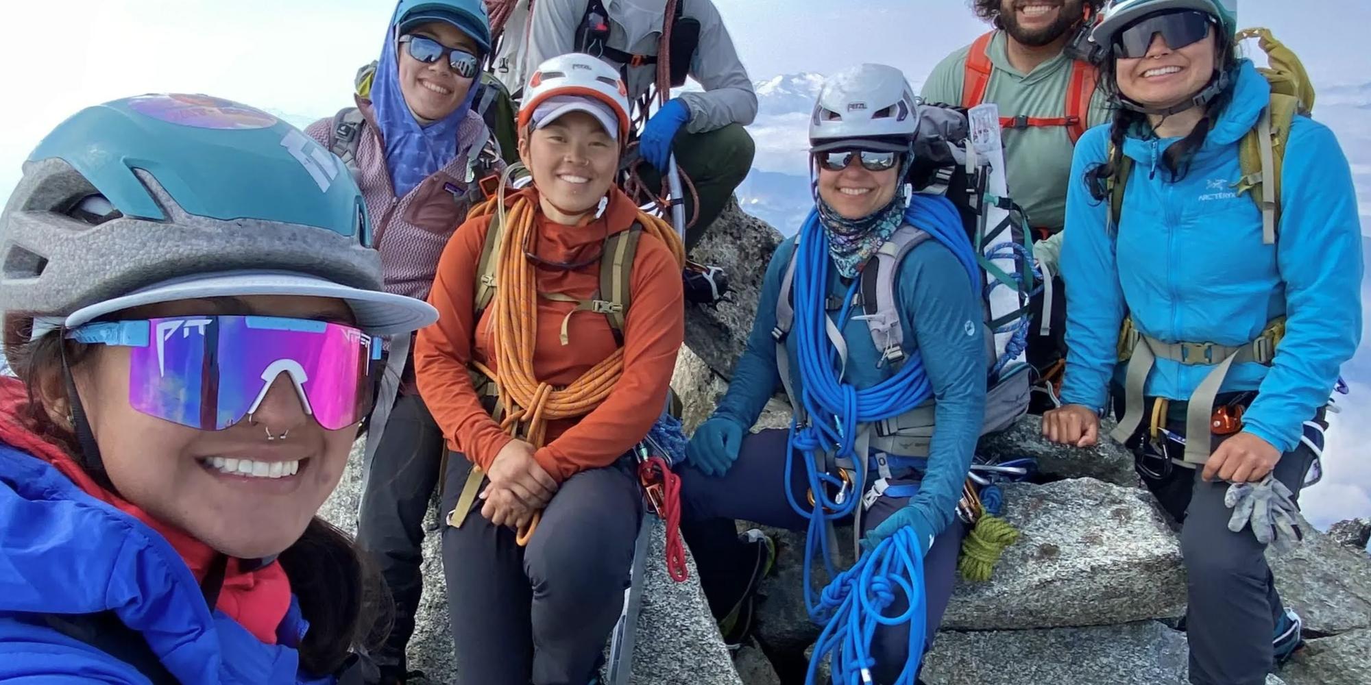 Climbers at the summit