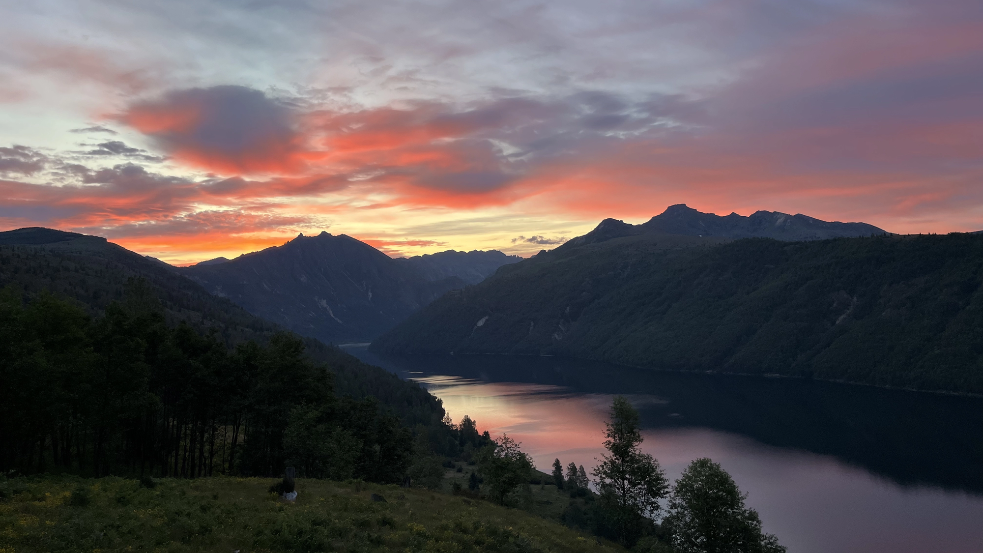 Coldwater lake at sunrise