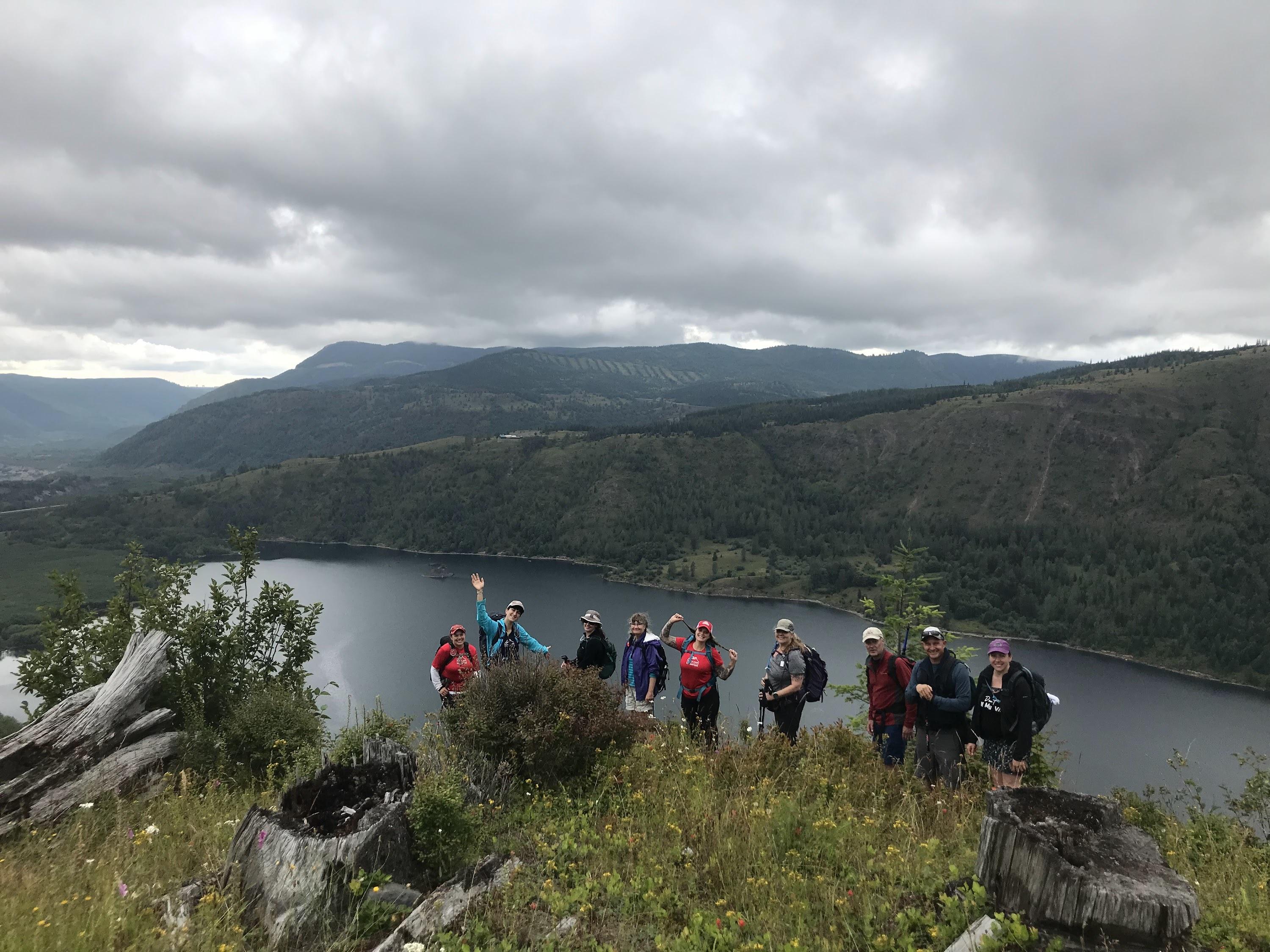 Hikers on the South Coldwater trail.