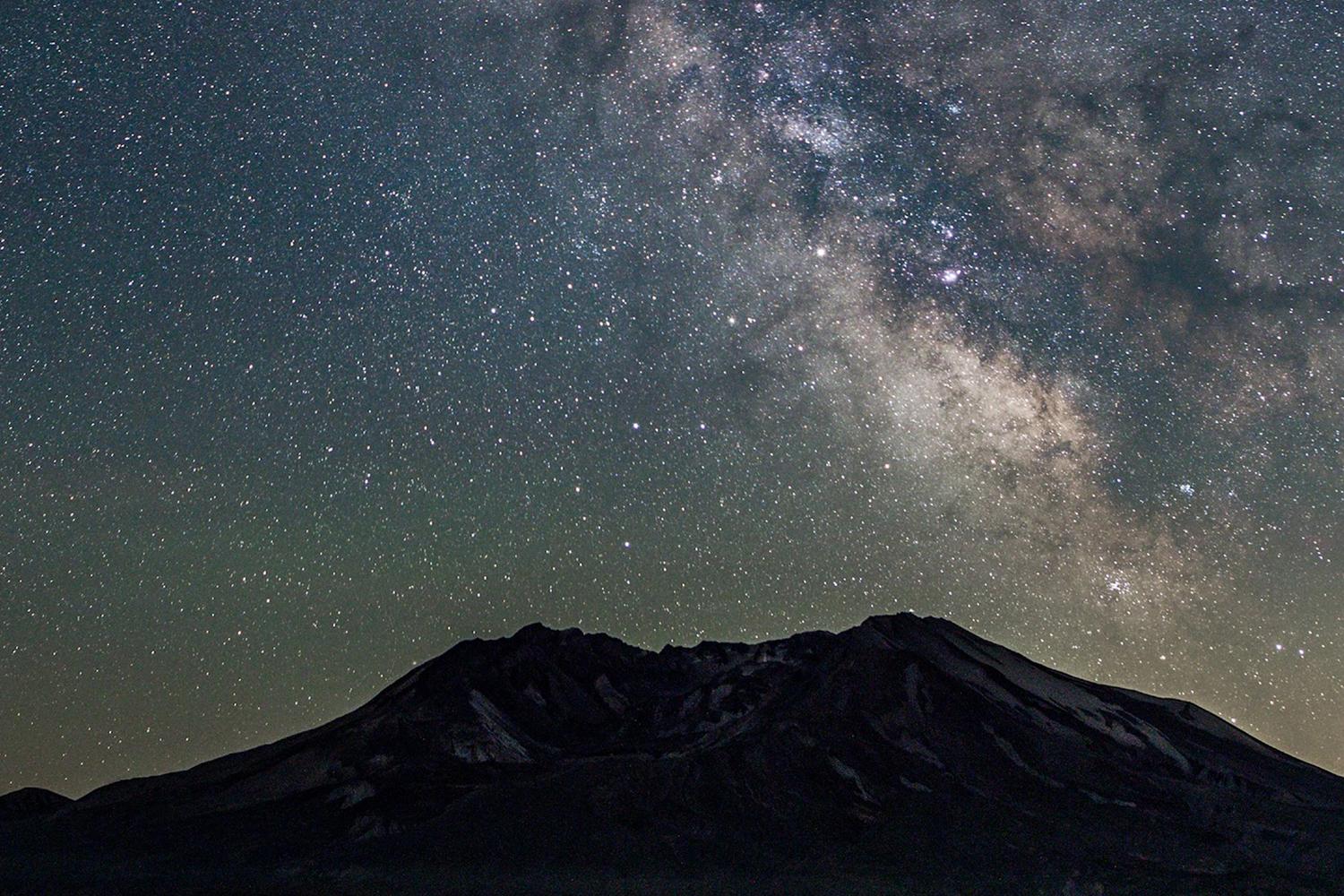 Milky Way over Mount St. Helens