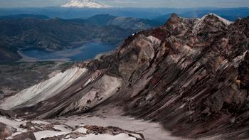 East side of Mount St. Helens crater wall