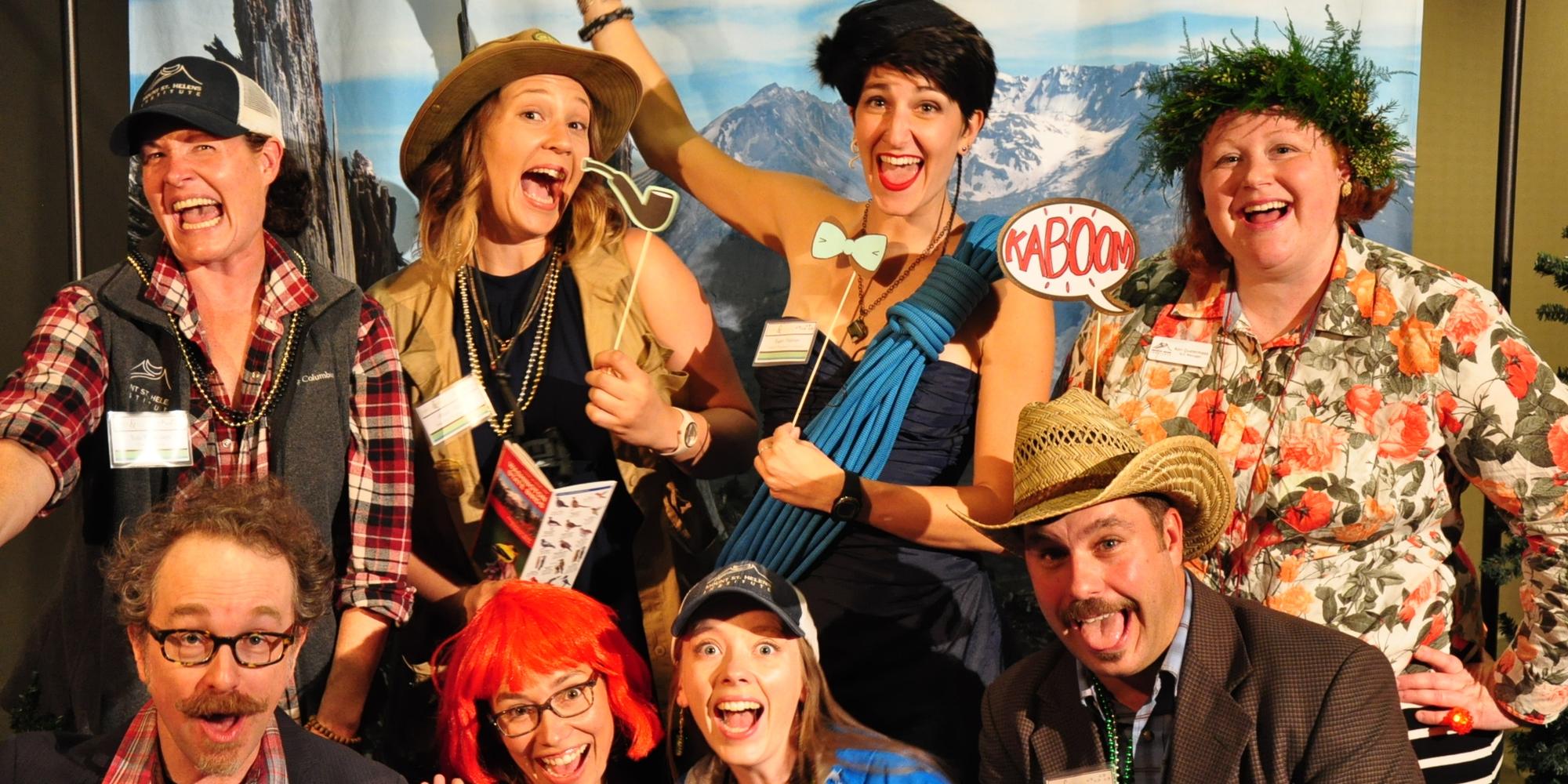 Guests in costume celebrating & supporting our mission at Boots & Bow Ties