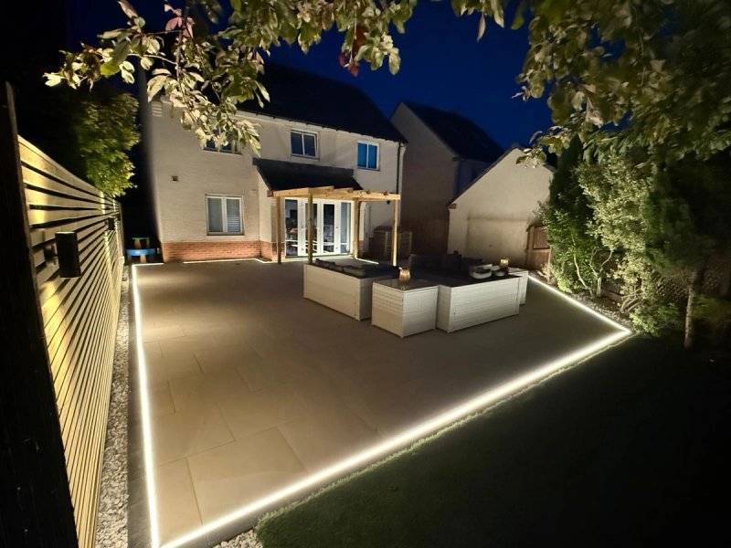 Garden Night Scene
