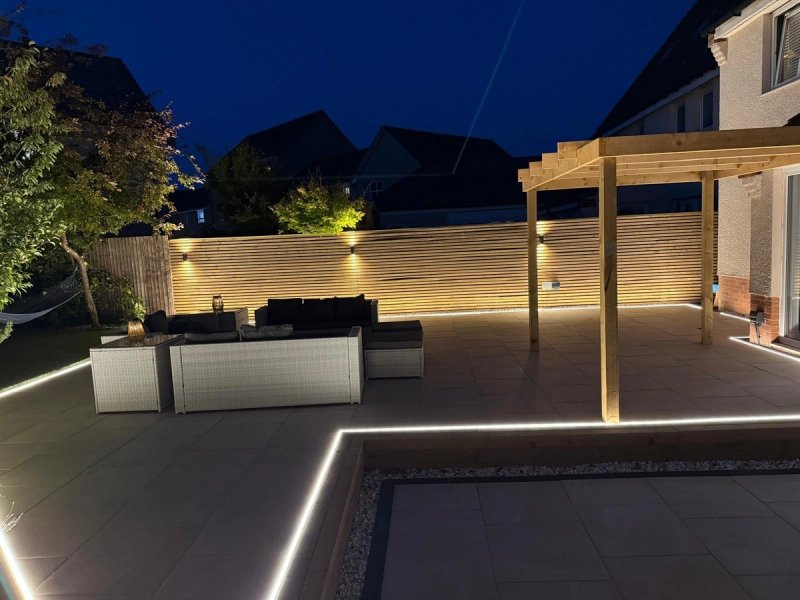 Garden Night Scene