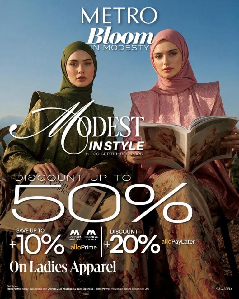 METRO Modest in Style: Discount Up to 50%