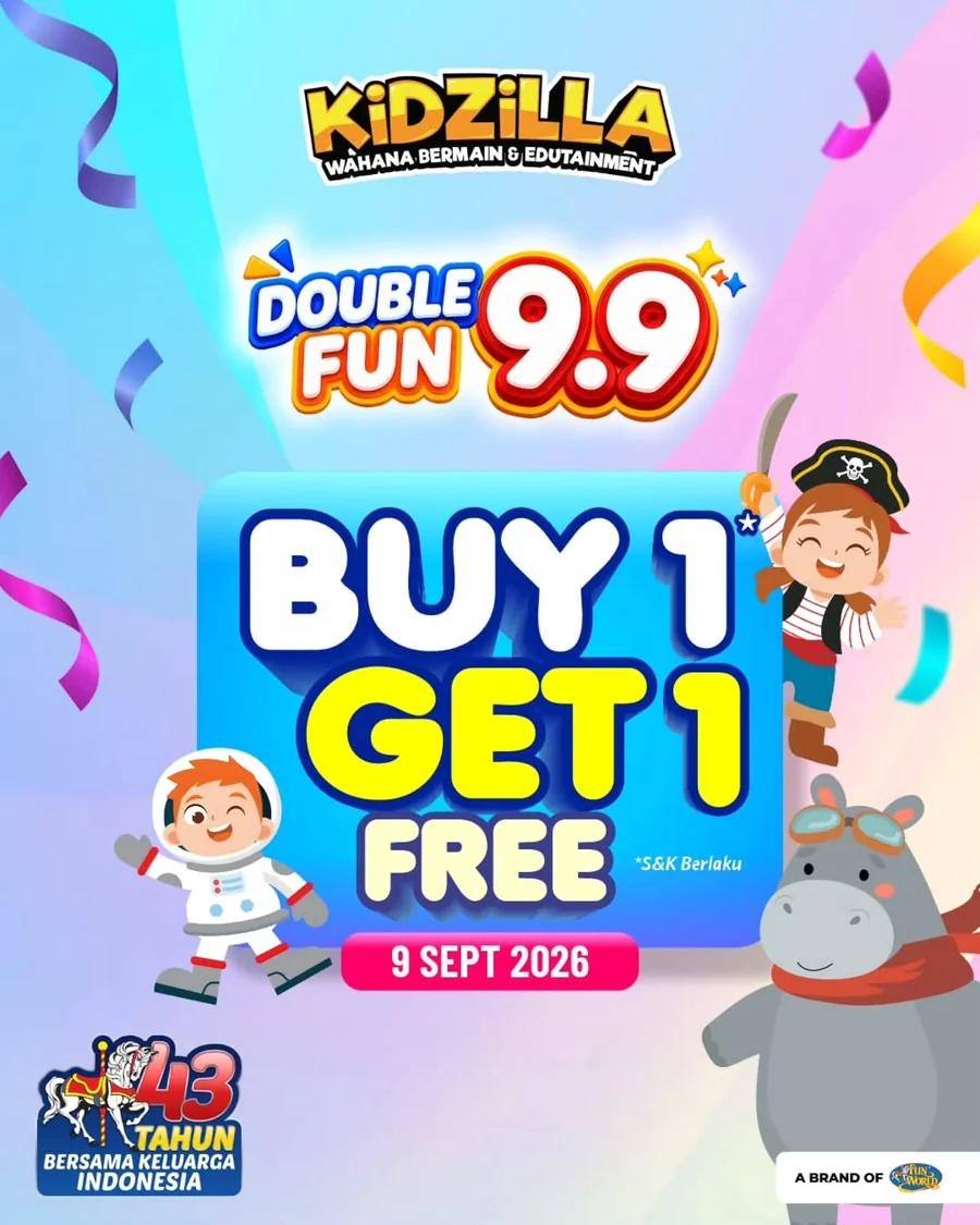 Double Fun 9.9: Buy 1 Get 1 Free