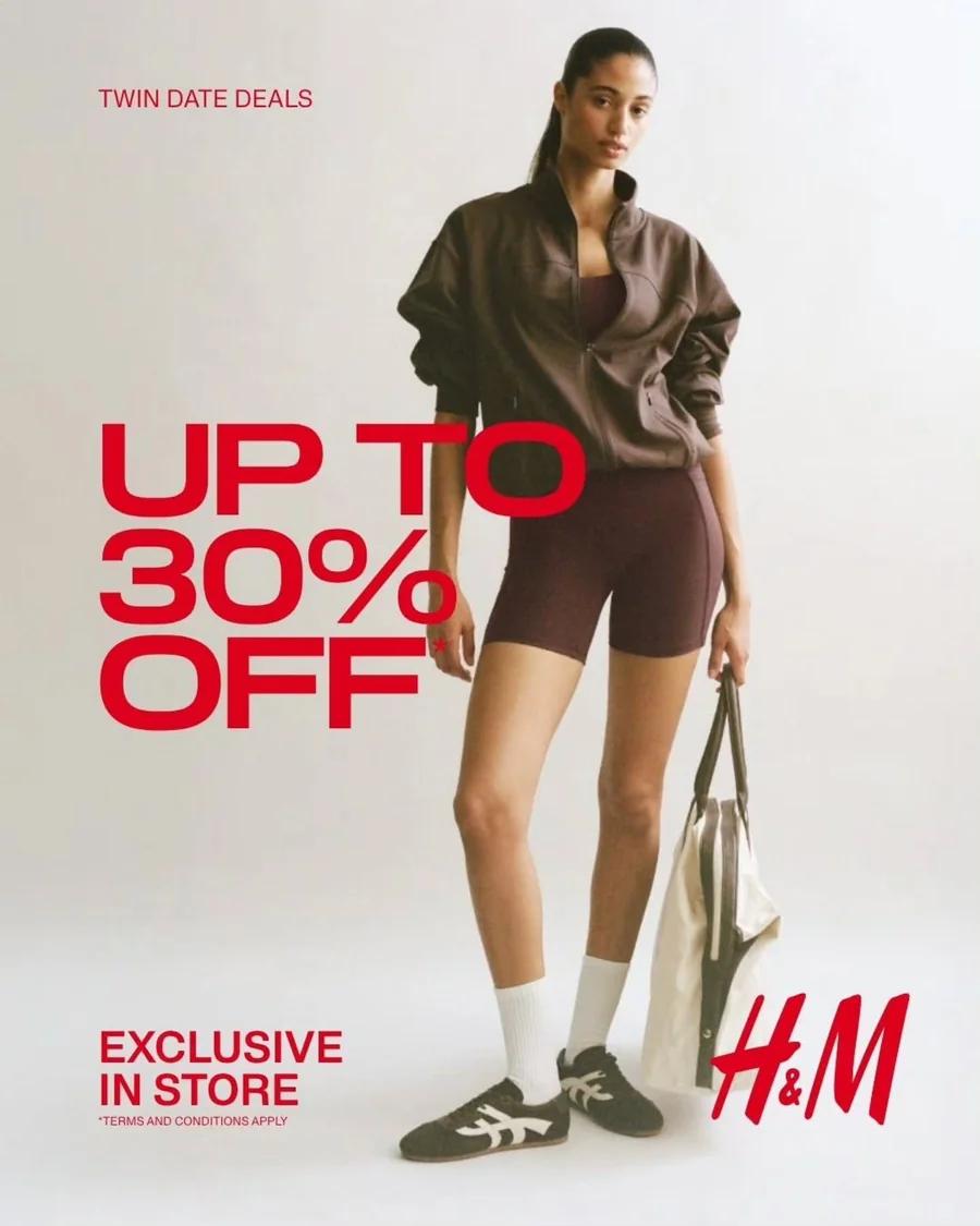 H&M: Twin Date Deals, Buy 1 Get 1 Free and Up to 30% Off