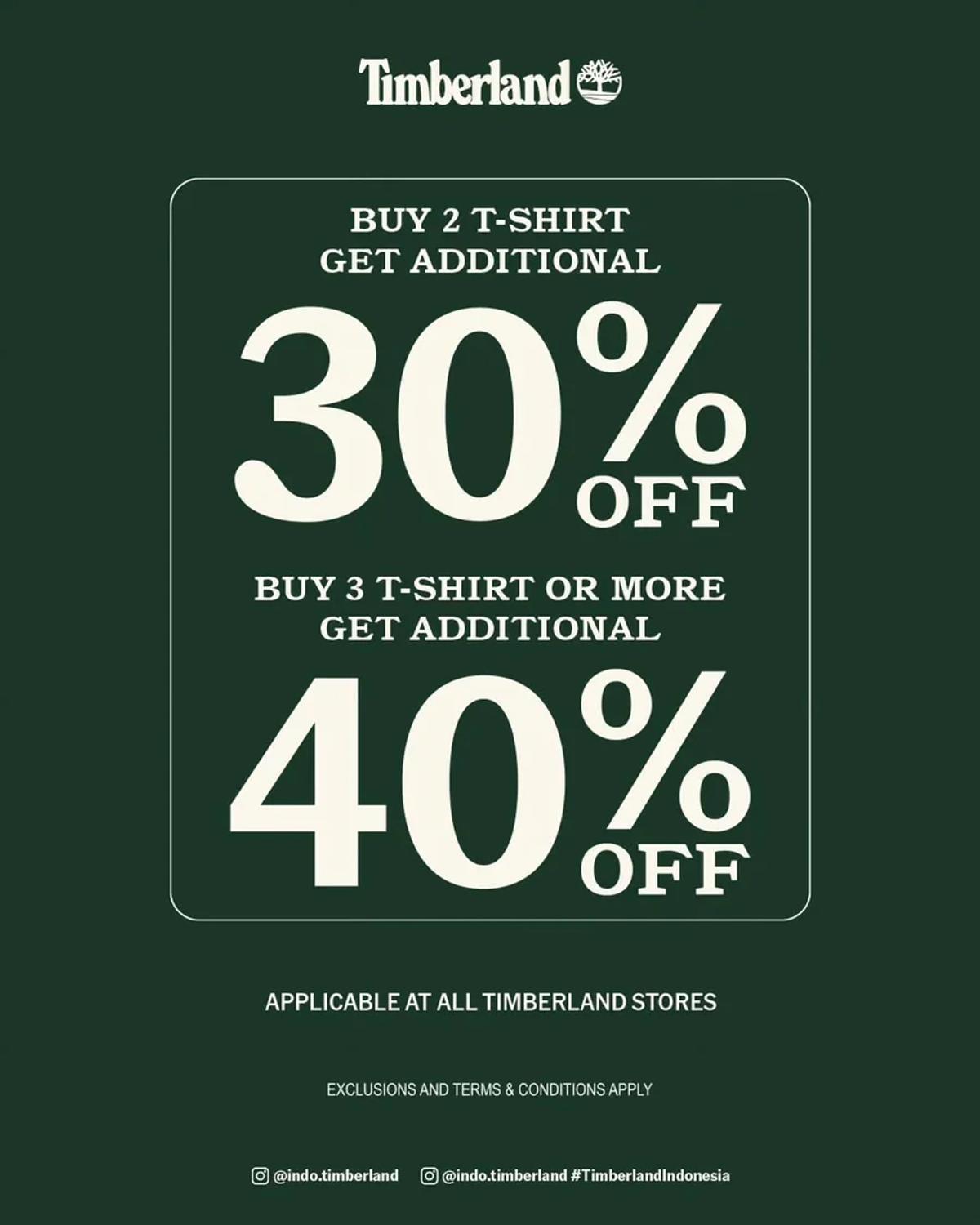 More Tees, More Savings: Extra Up to 40% Off