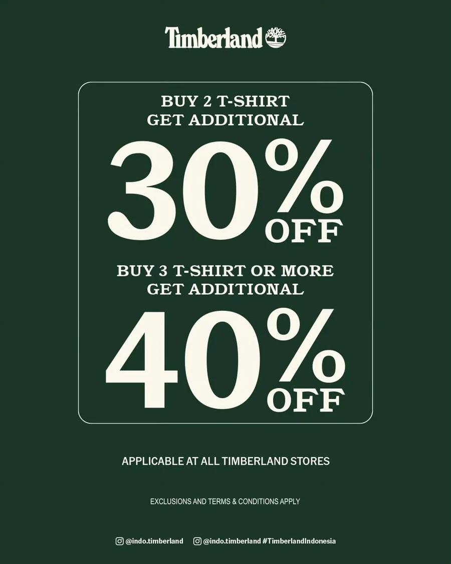 More Tees, More Savings: Extra Up to 40% Off
