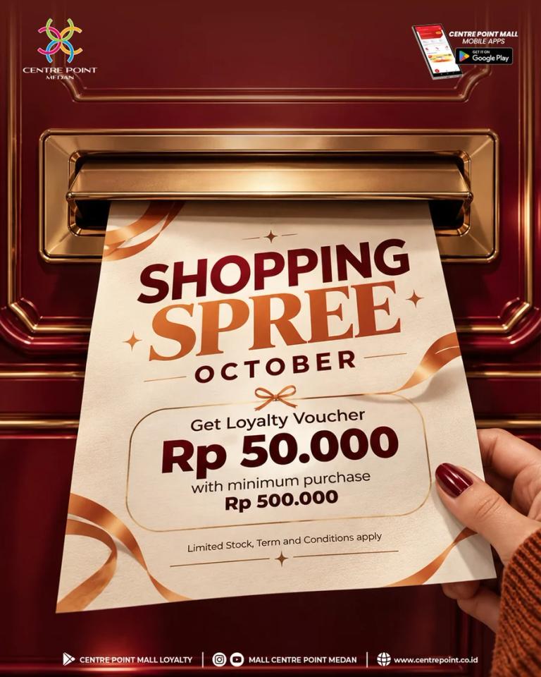 Shopping Spree October: Loyalty Voucher Rp50.000