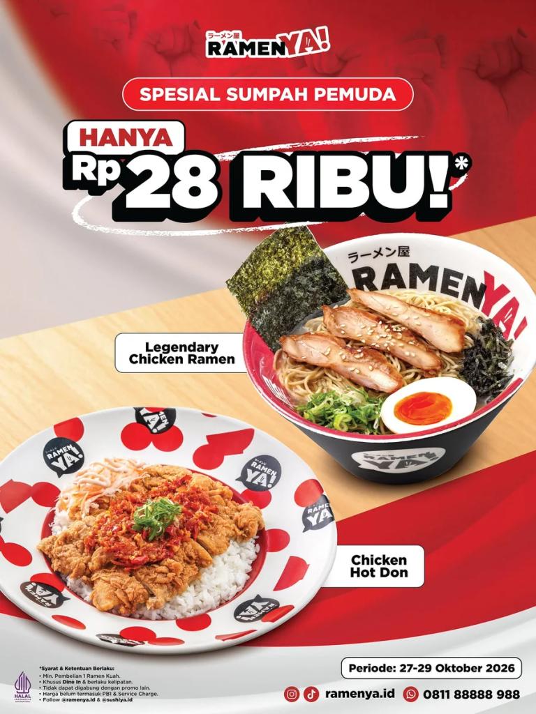 Spesial Sumpah Pemuda: Hanya Rp28 Ribu