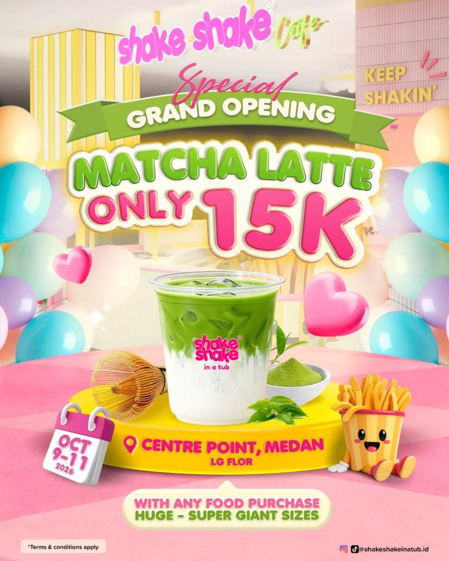 Grand Opening: Matcha Latte Only Rp15K