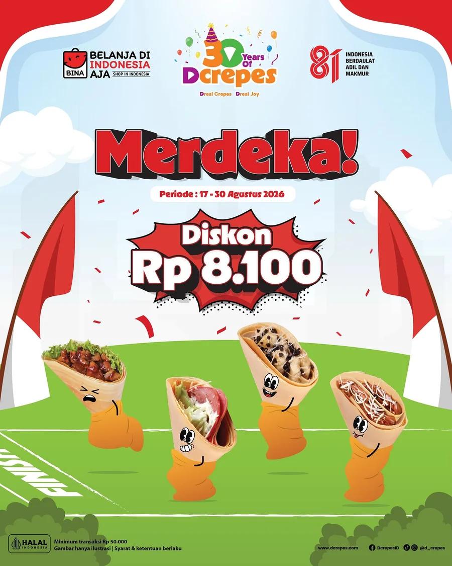 Merdeka: Diskon Rp8.100