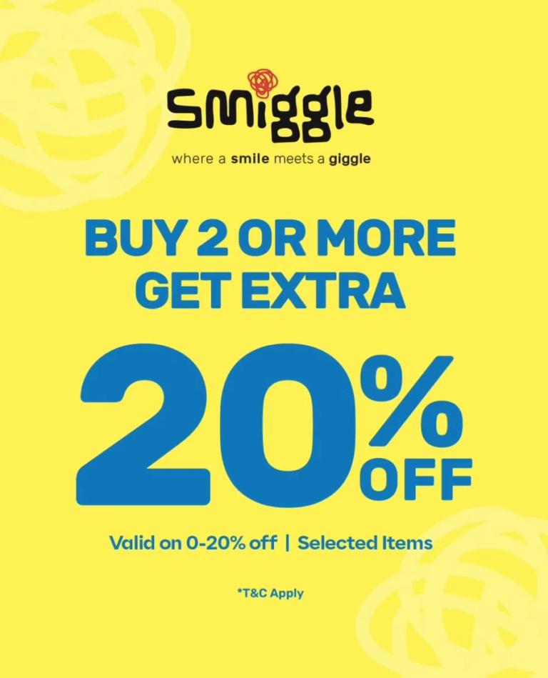 Buy 2 or More: Extra 20% Off
