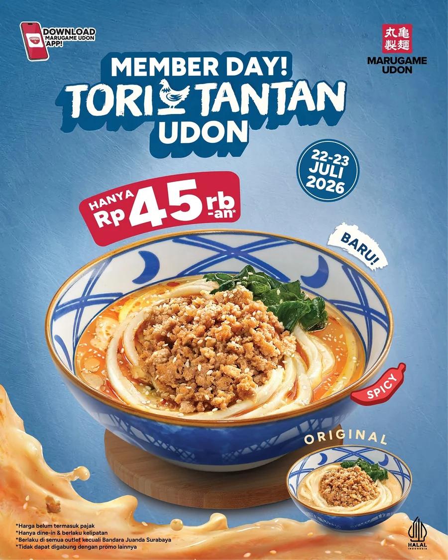 Member Day: Tori Tantan Udon Rp45 Ribuan