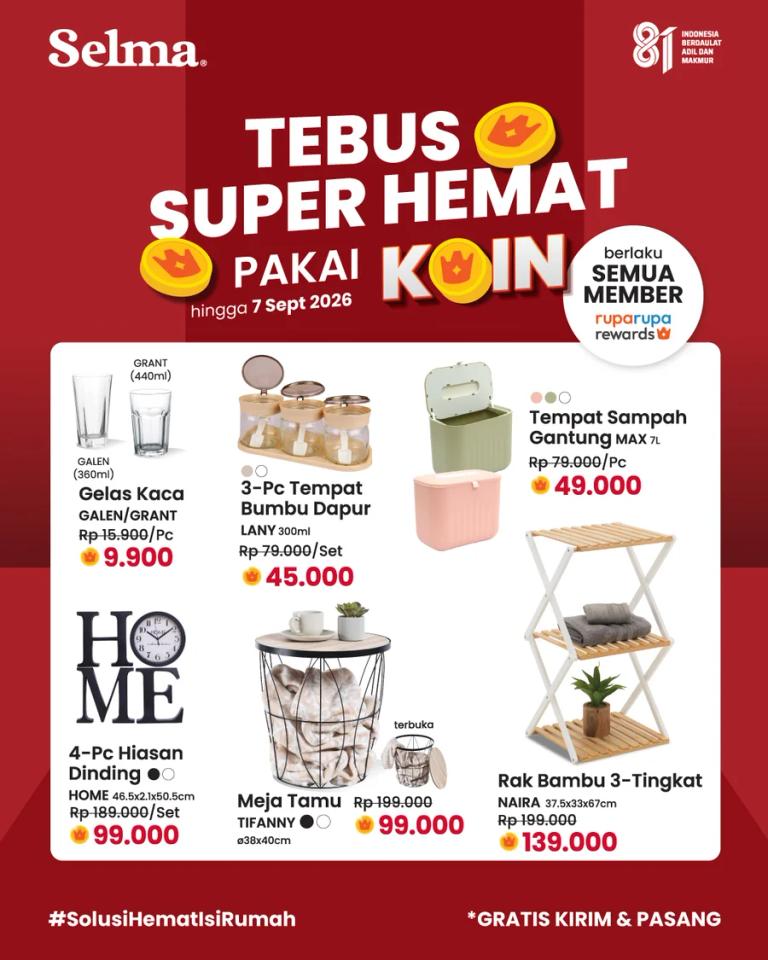 Tebus Super Hemat Pakai Koin Ruparupa