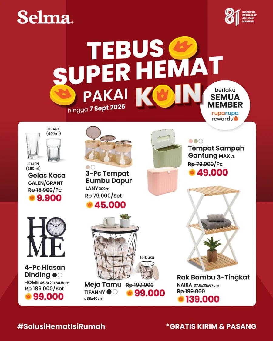 Tebus Super Hemat Pakai Koin Ruparupa