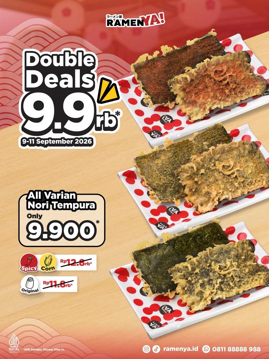 Double Deals 9.9: Nori Tempura Rp9.900