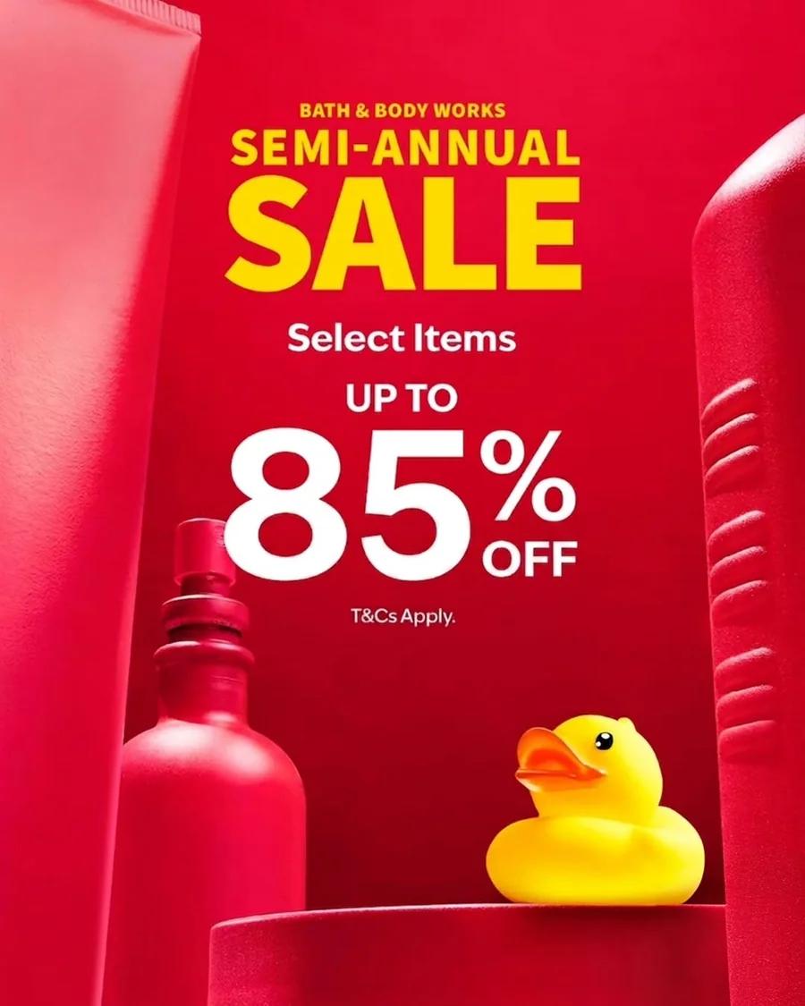 Bath & Body Works Semi-Annual Sale: Up to 85% Off