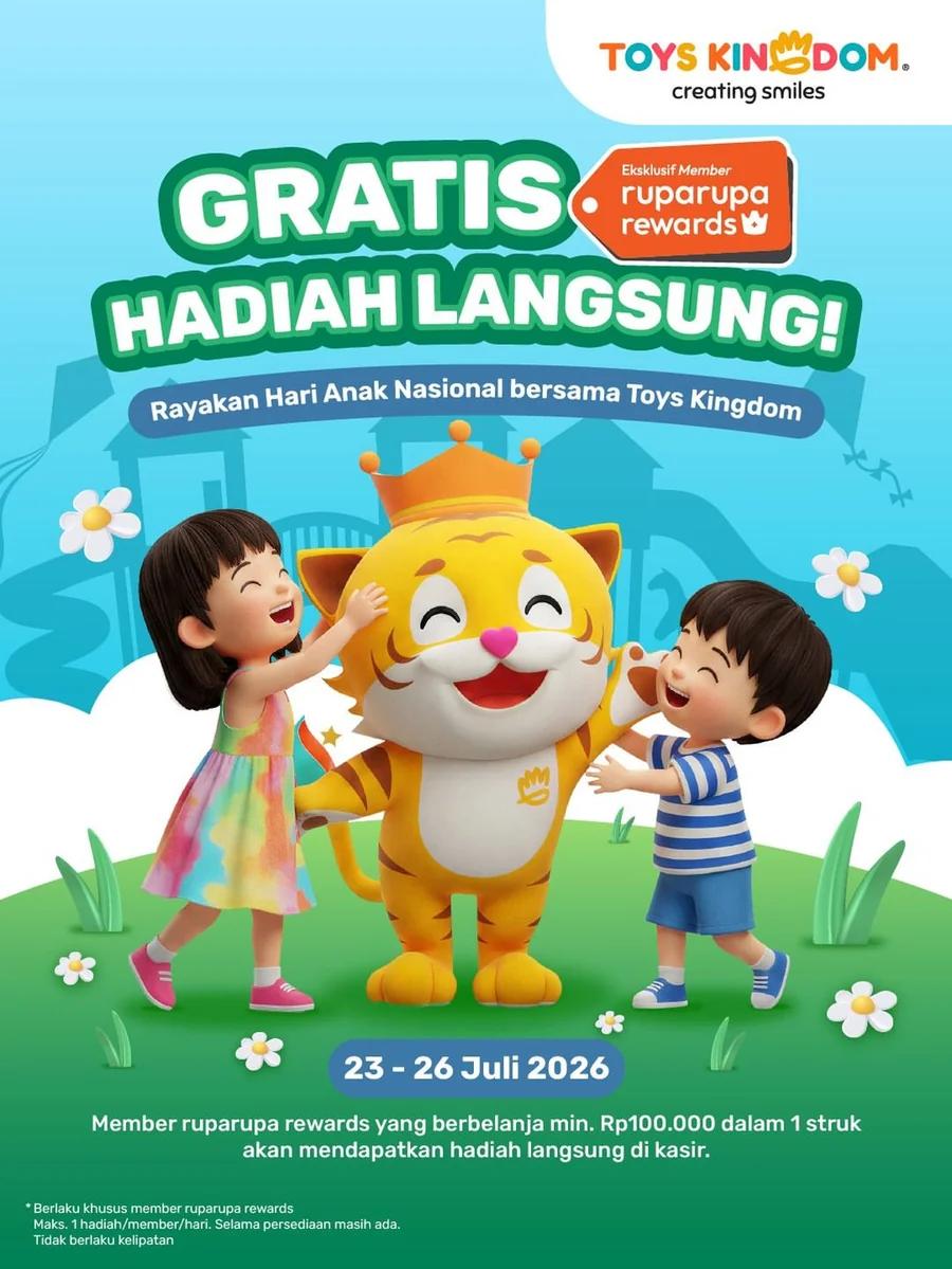 Gratis Hadiah Langsung: Spesial Hari Anak Nasional