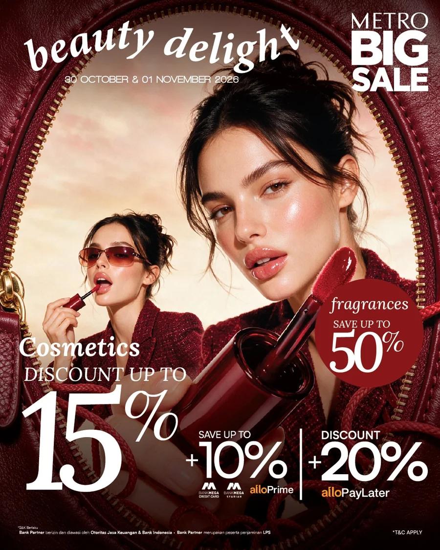 METRO Beauty Delight: Cosmetics Up to 15%, Fragrances Up to 50%