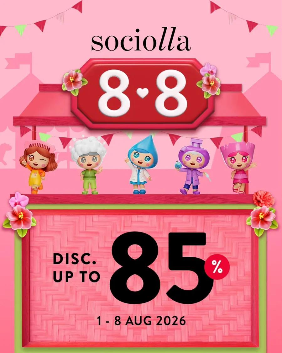 Sociolla 8.8: Disc Up to 85%