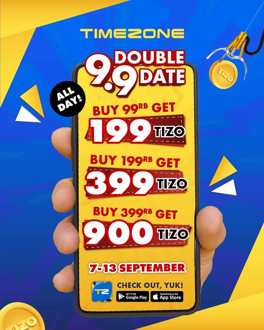 9.9 Double Date: Beli 99rb Dapat 199 Tizo